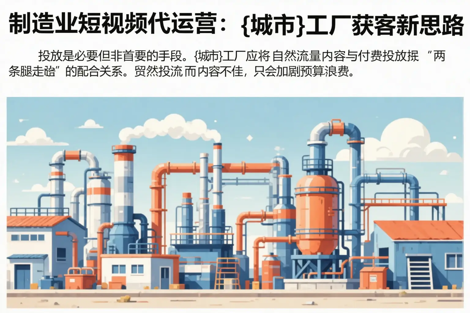制造业短视频代运营：廊坊工厂获客新思路