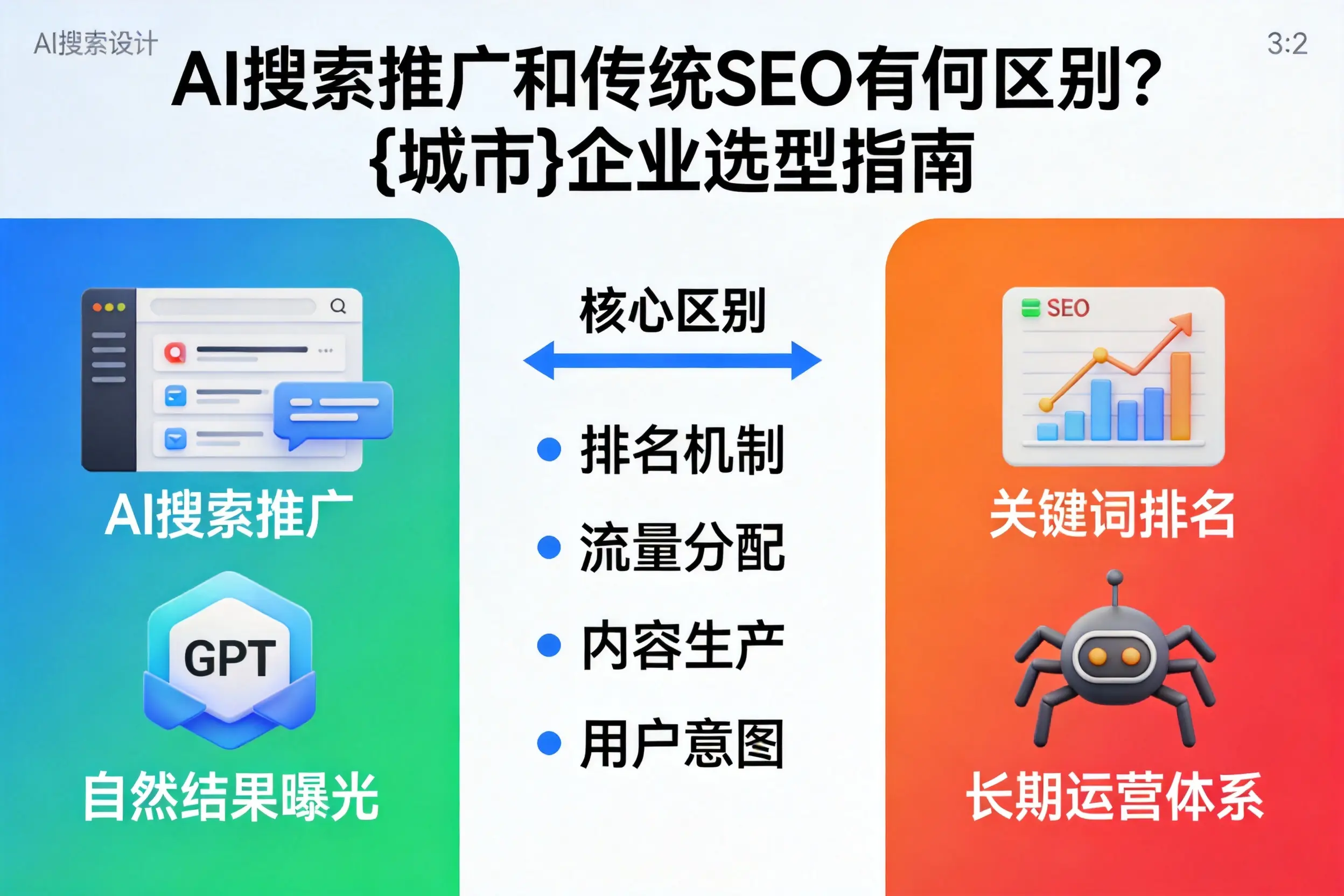 AI搜索推广和传统SEO有何区别？廊坊企业选型指南