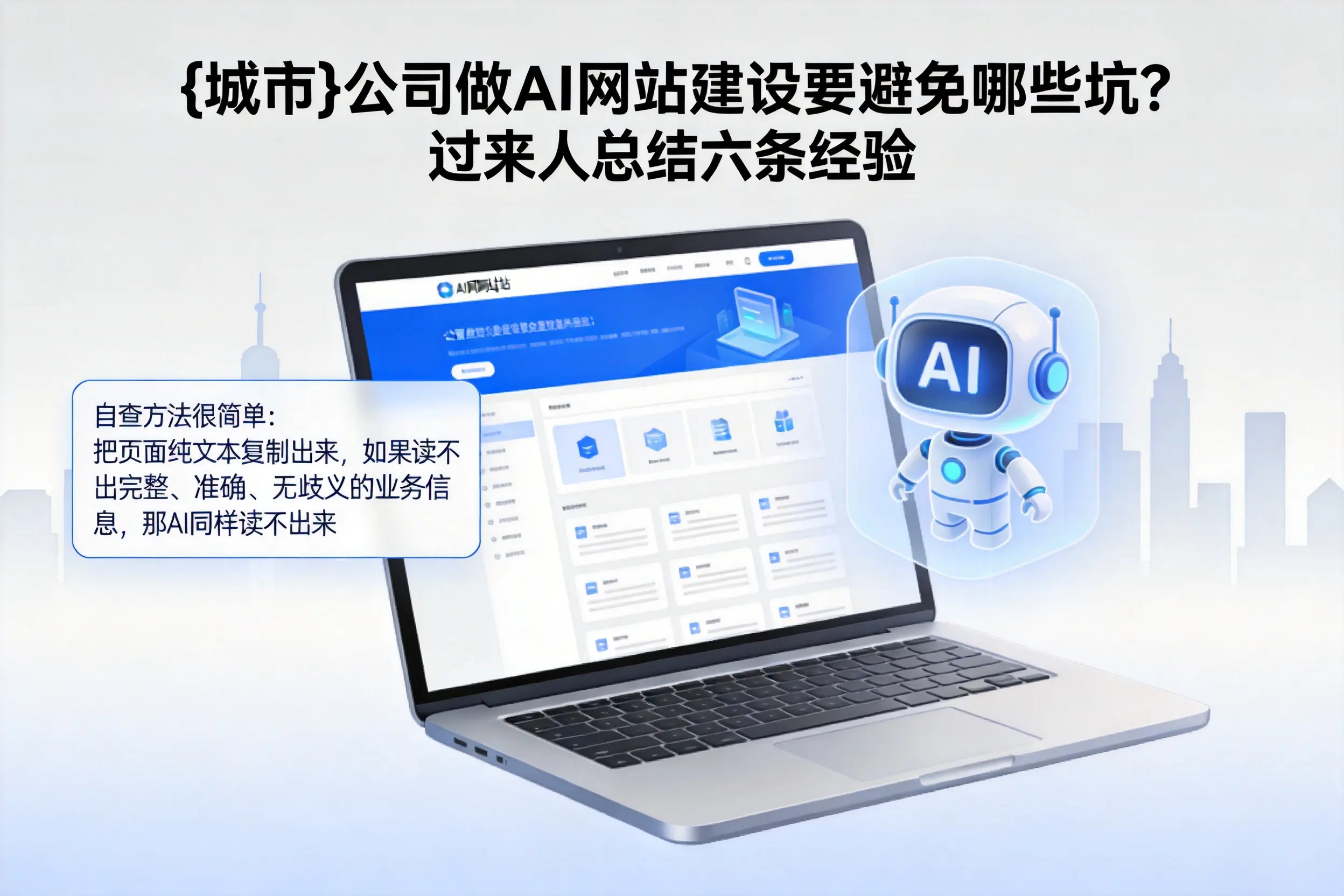 廊坊公司做AI网站建设要避免哪些坑?过来人总结六条经验