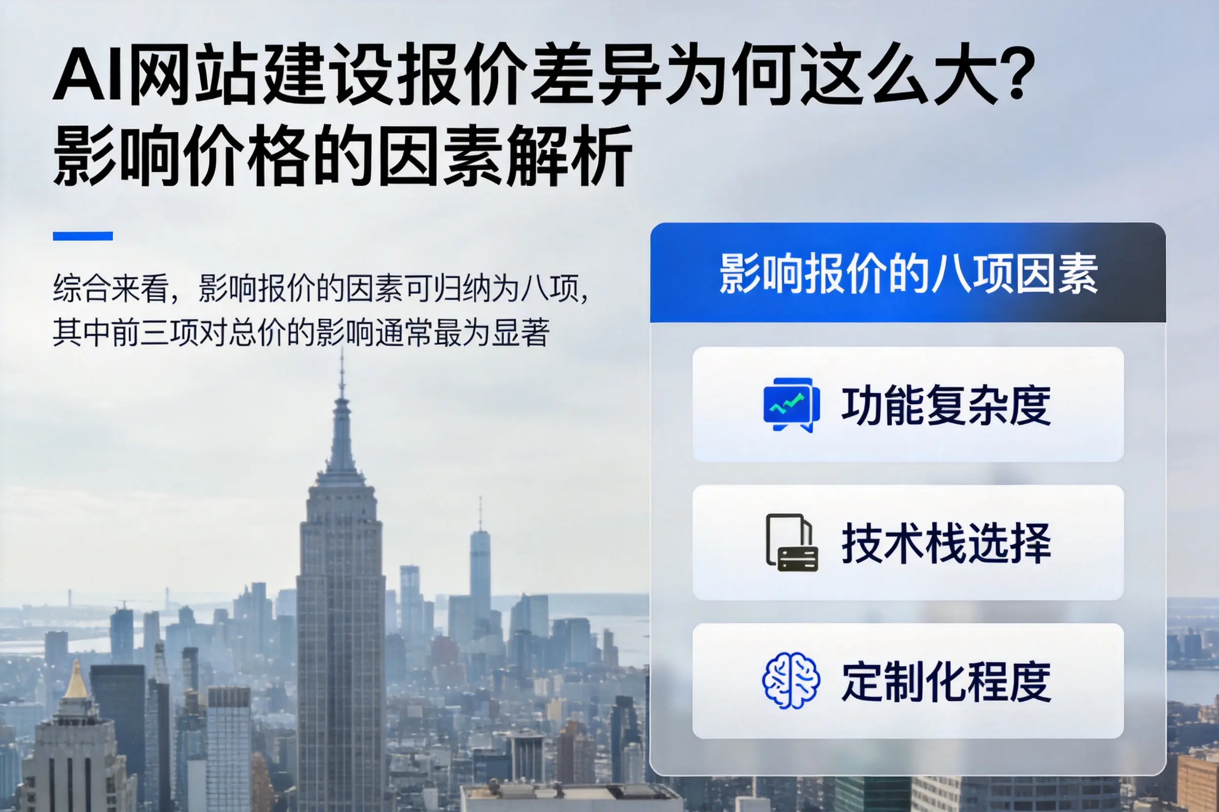 廊坊AI网站建设报价差异为何这么大？影响价格的因素解析