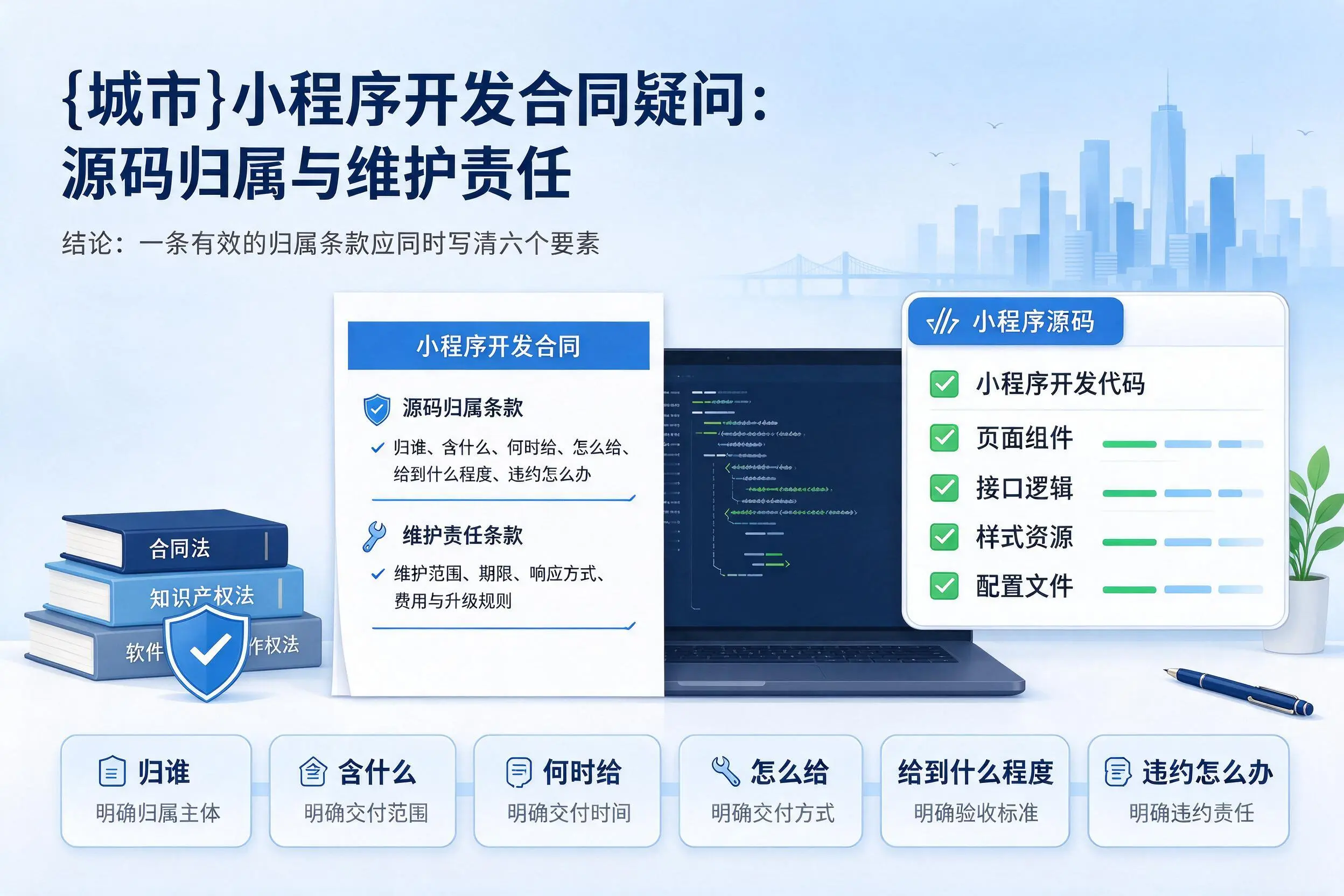 廊坊小程序开发合同疑问：源码归属与维护责任