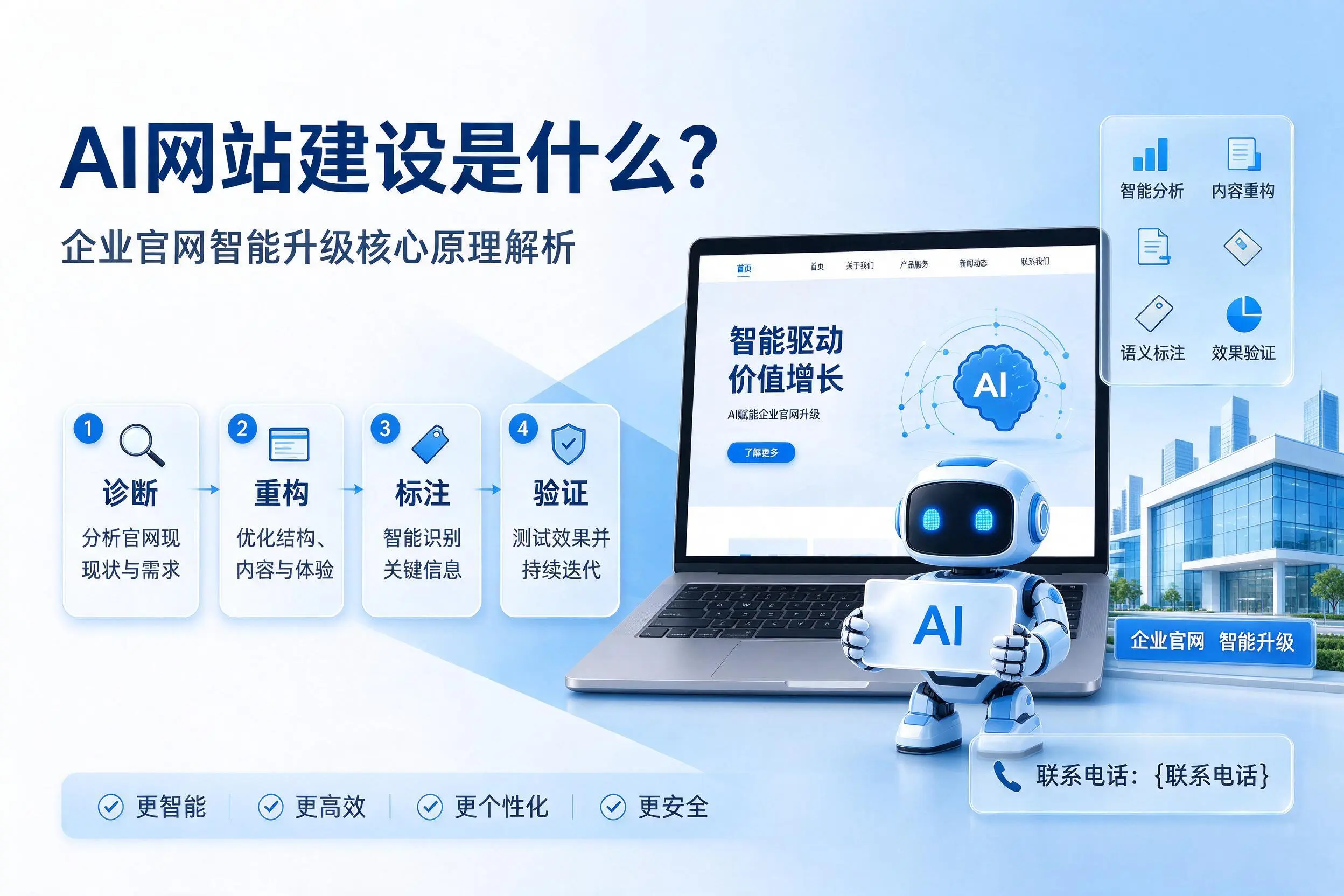 AI网站建设是什么？廊坊企业官网智能升级核心原理解析