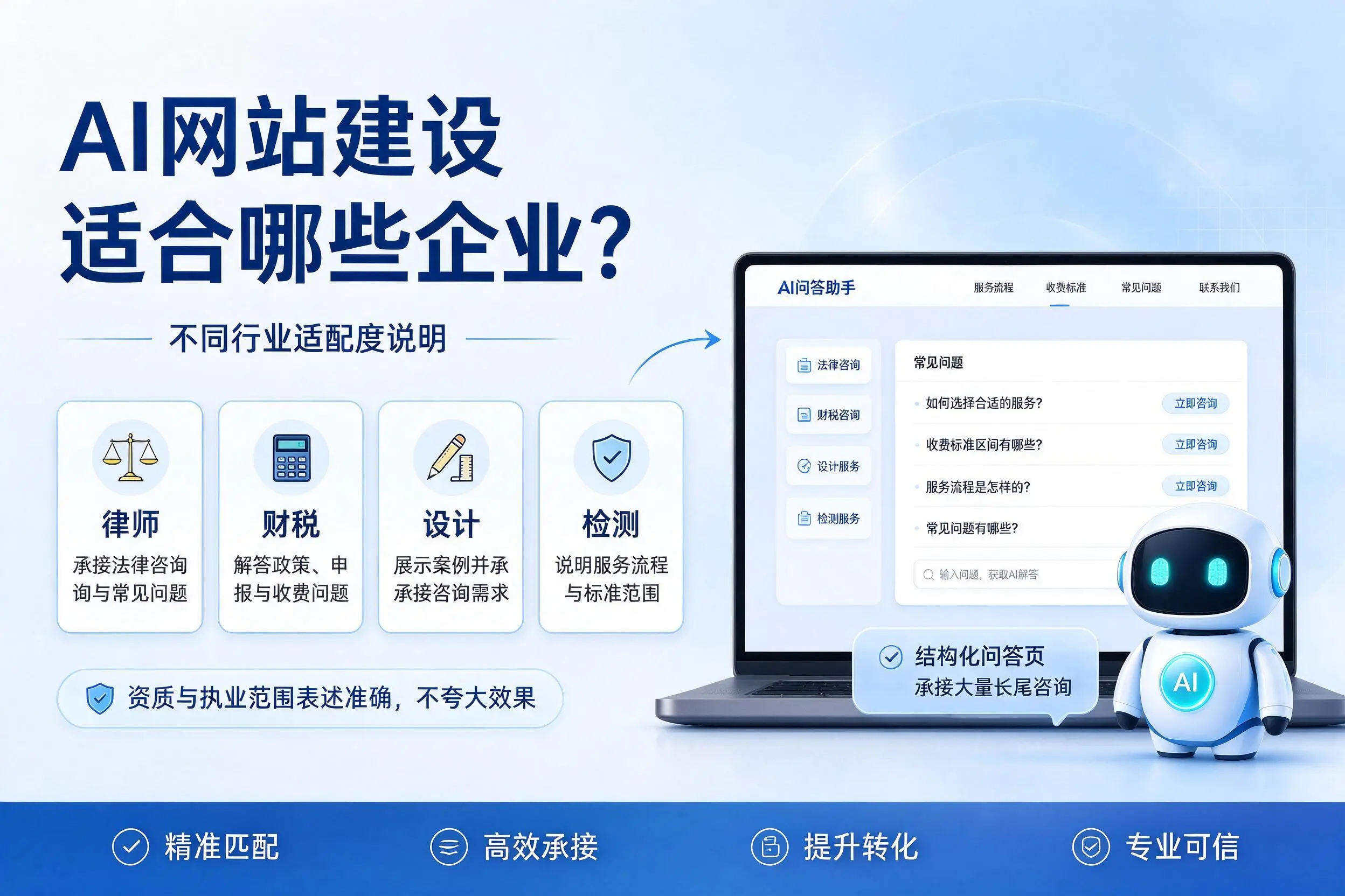 AI网站建设适合哪些企业？廊坊不同行业适配度说明